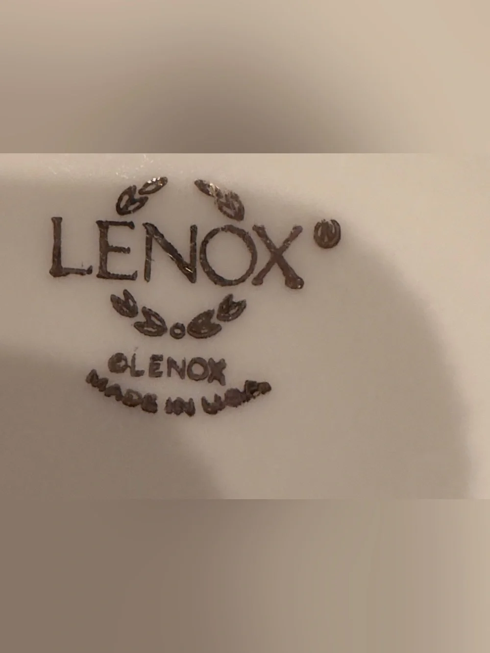 Elegant Lenox Floral Vase with Gold Rim
